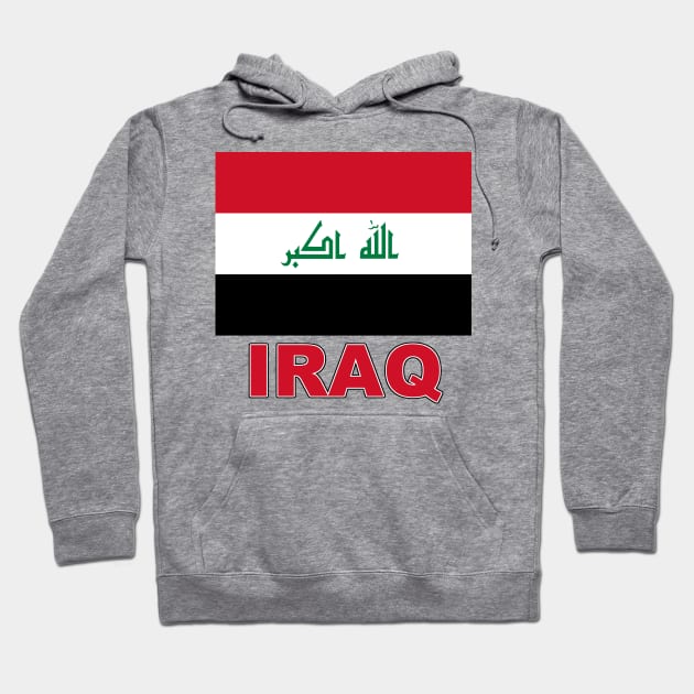 The Pride of Iraq - Iraqi National Flag Design Hoodie by Naves